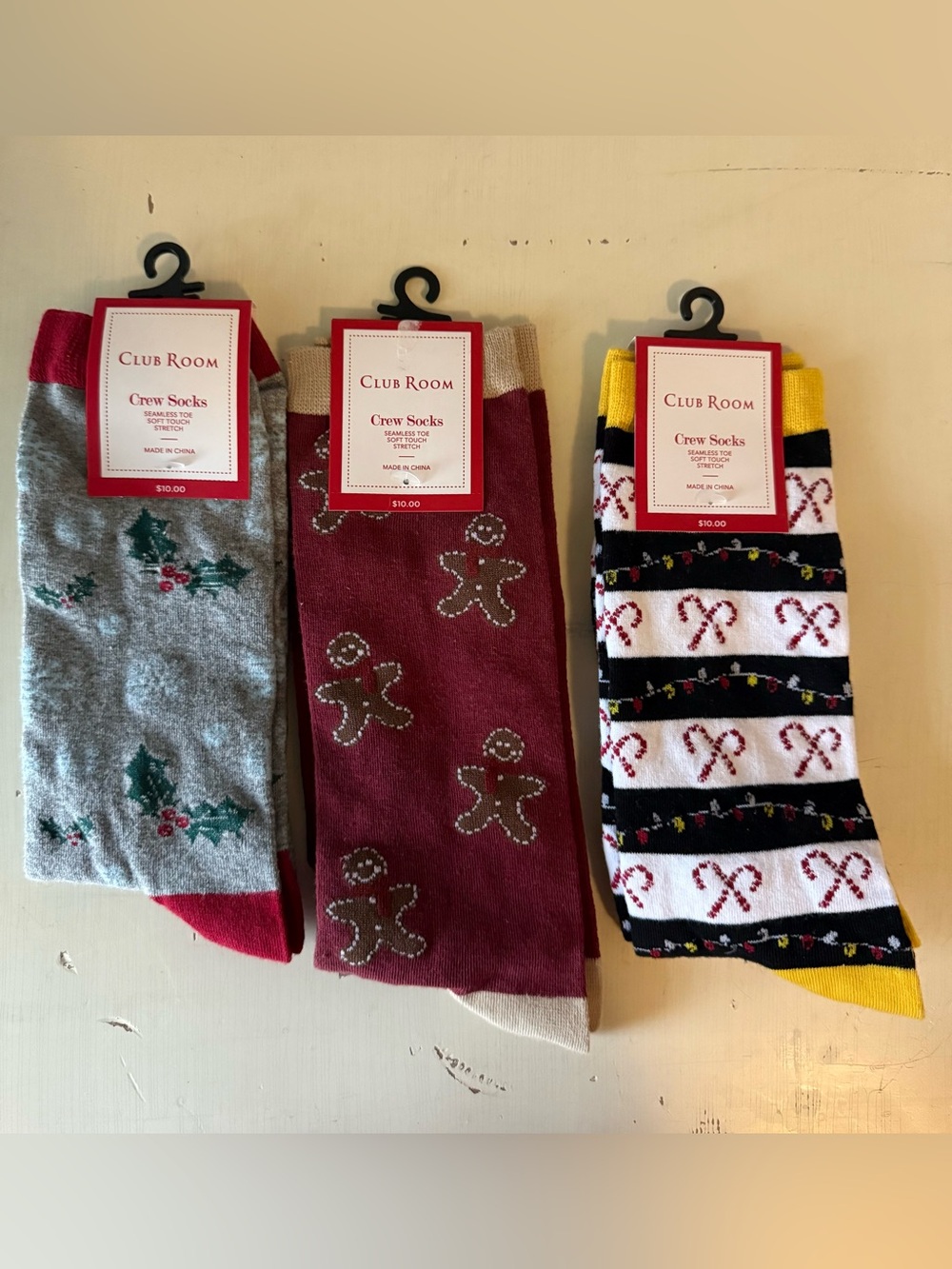 Club Room crew socks, set of 3 • NWT • Men’s OS